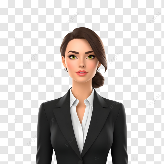pngtree businesswoman portrait in modern attire for profile display png image 16134319 Đội ngũ nhân sự